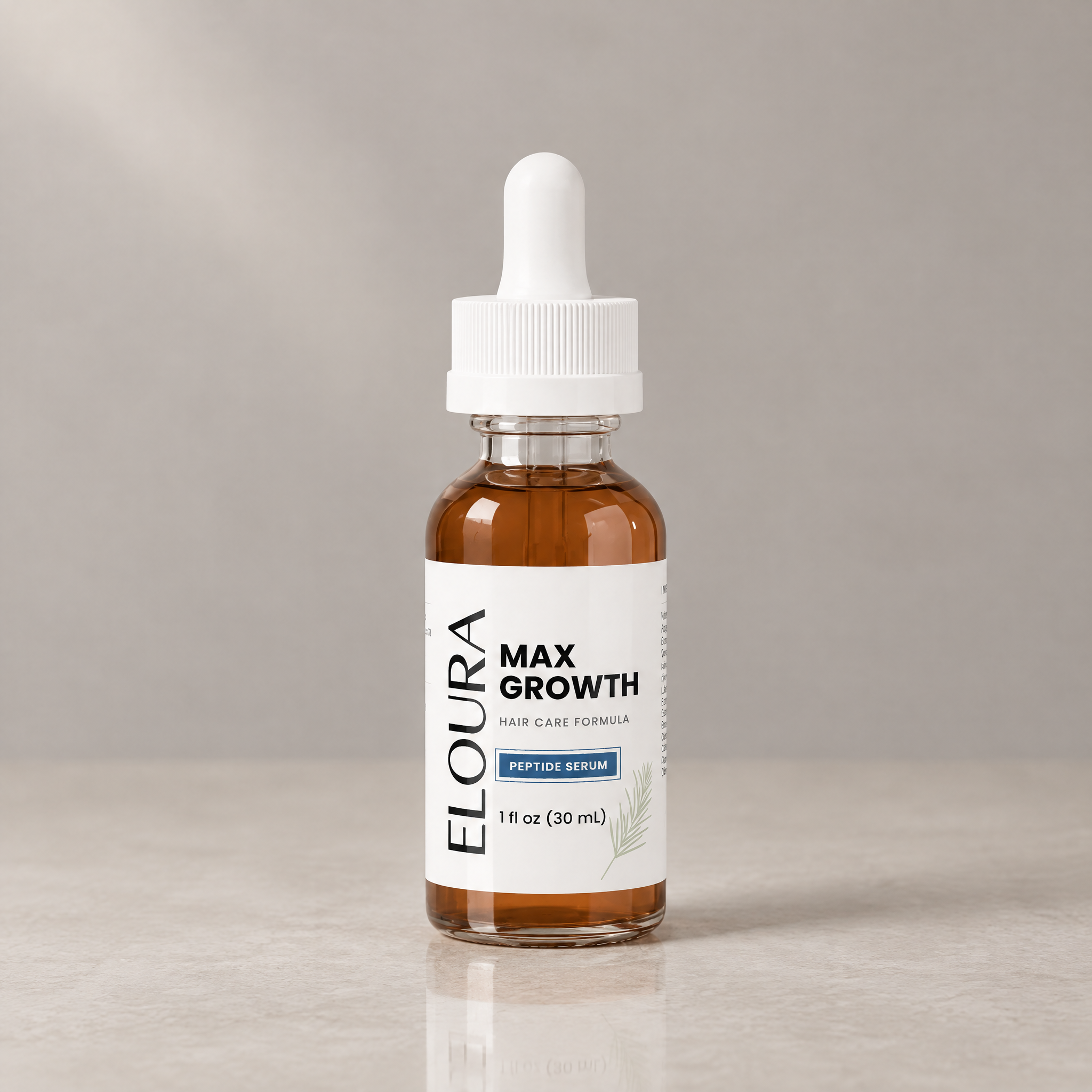 Eloura Max Growth peptide serum, studio