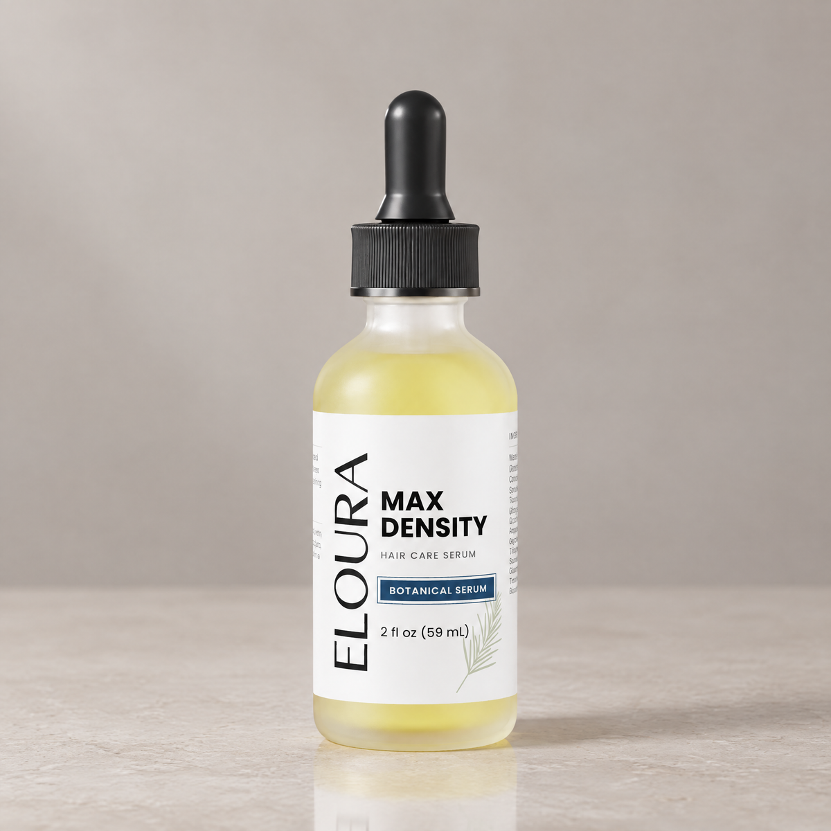 Eloura Max Density botanical serum, studio
