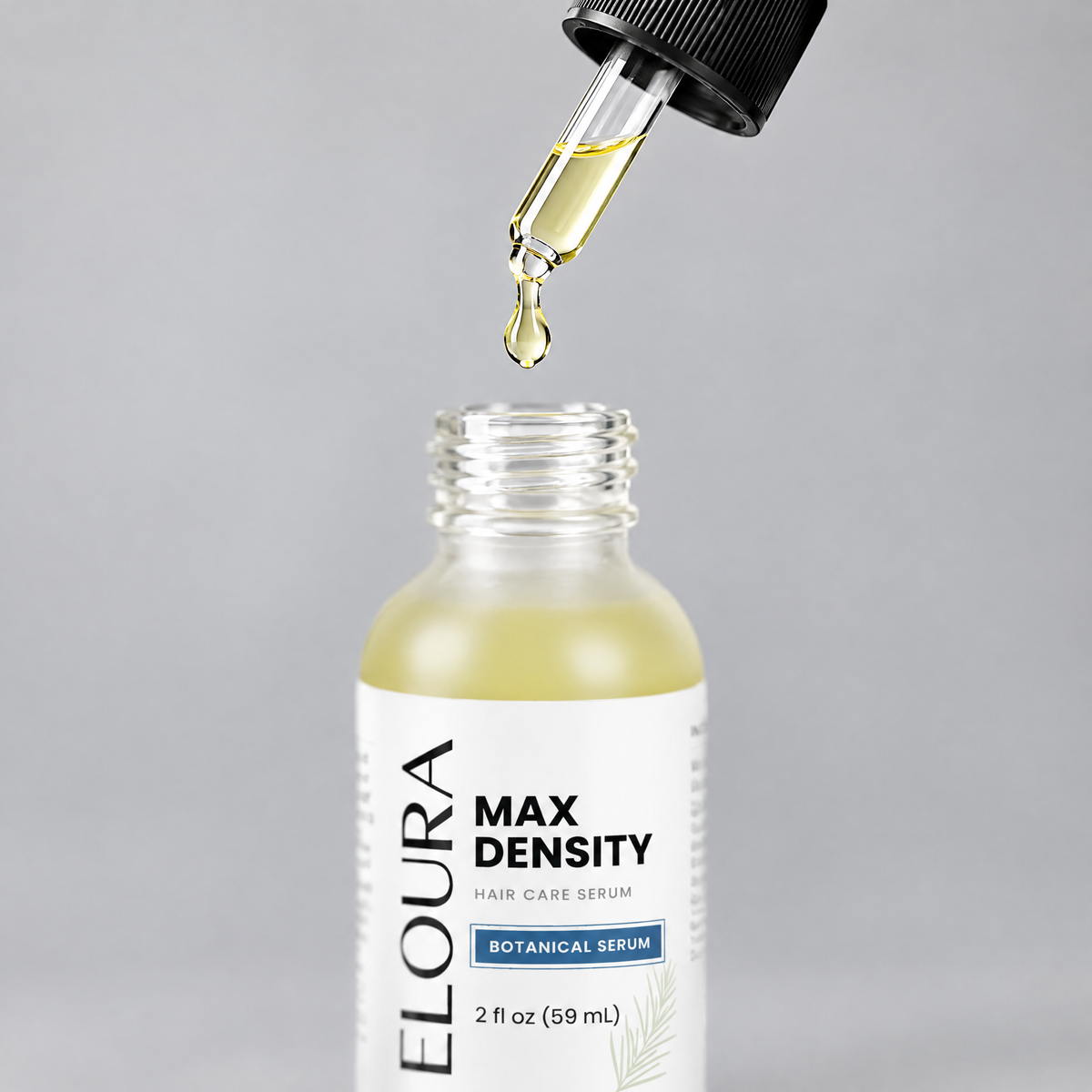 Eloura Max Density botanical serum, dropper