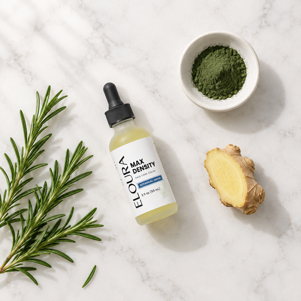 Eloura Max Density serum with rosemary, ginger and algae powder