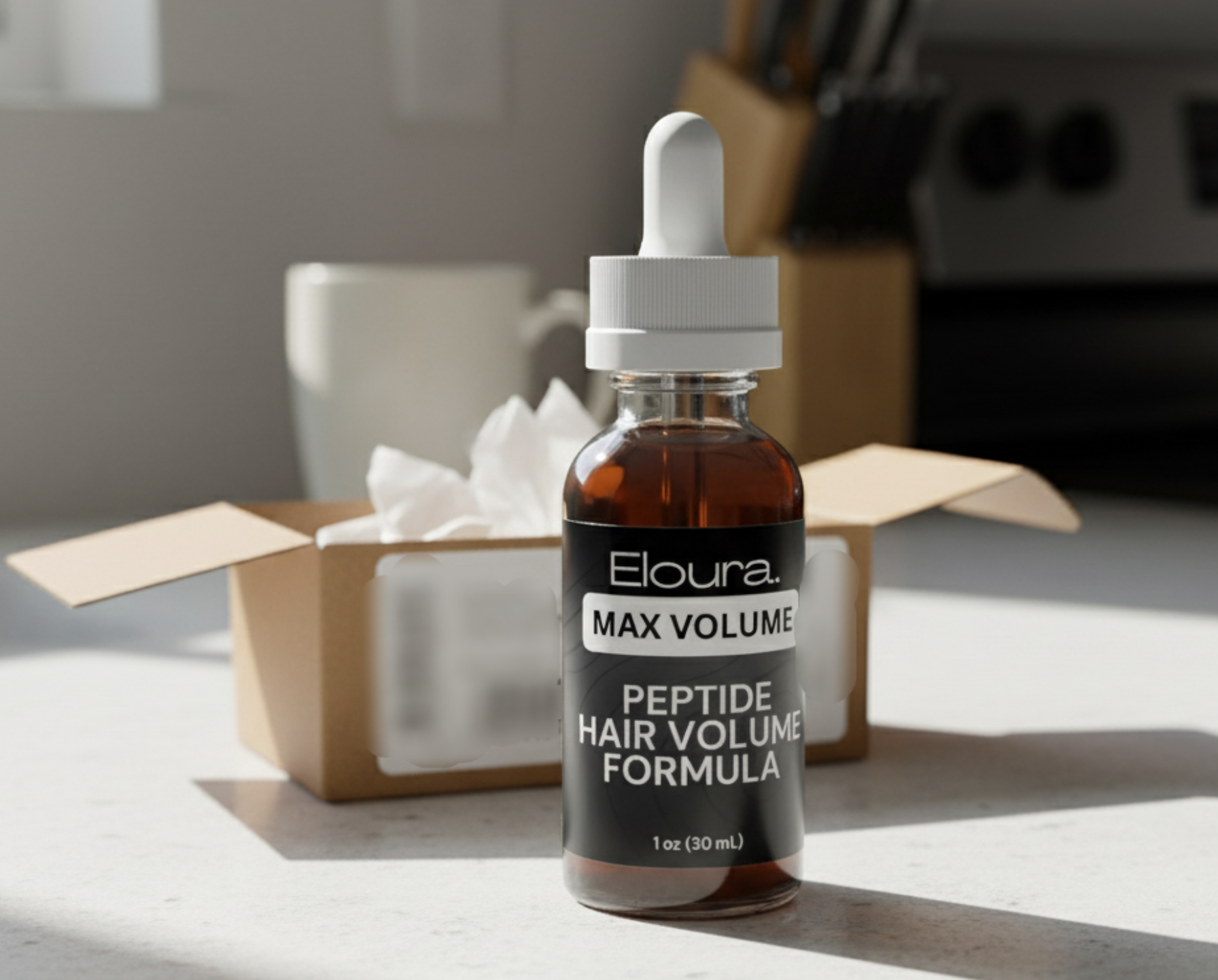 Eloura Max Volume review from Hailey about lifted roots and more volume for fine, flat hair